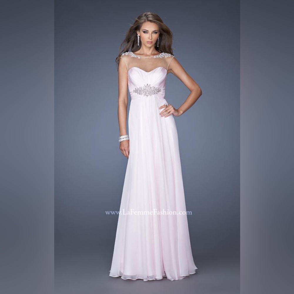La Femme 19977 Pale Pink Gown